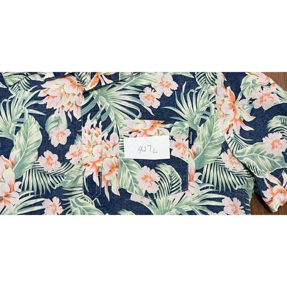 Chubbies Mens Floral Hawaiian Friday Shirt Short Sleeve Button Up Sz L - Picture 6 of 8